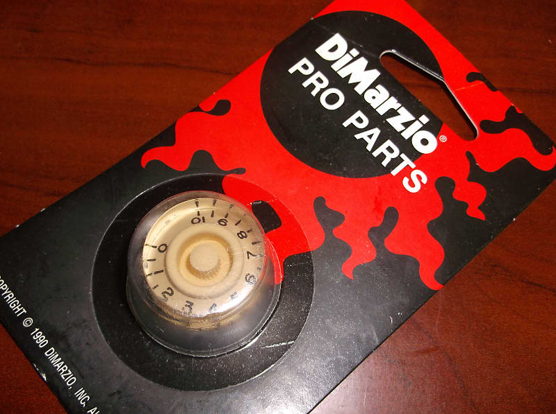 DiMarzio DM2100 Speed Knob For Guitar, #0-10 - CREME CREAM image 1