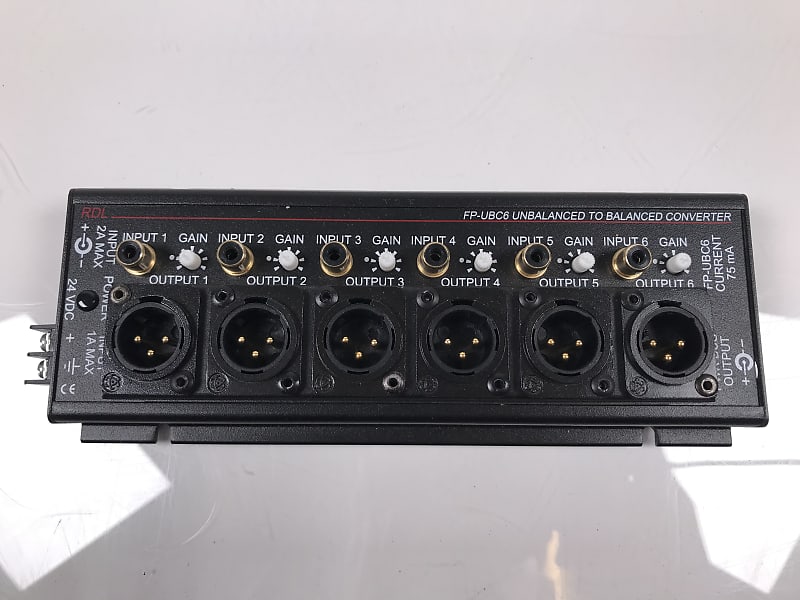 Radio Design Labs RDL FP-UBC6 6-Channel Unbalanced to Balanced Audio