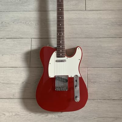 Fernandes The Revival T-style Vintage Telecaster Guitar 1980s - Red Sparkle with Cream Binding image 1