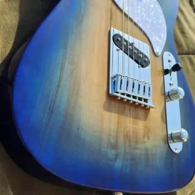 EAllen Guitars T-style  2023 Ombre Blue Burst image 5