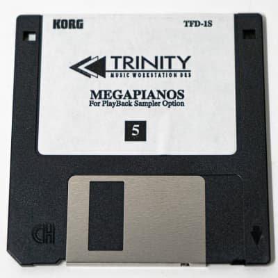 Korg Trinity Mega Pianos Playback Sampler Option TFD-1S (Disks 1-7) - Set image 6