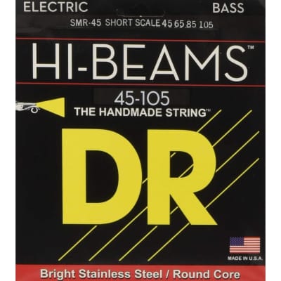 DR SMR-45 HI-BEAM Stainless Steel Bass Strings, Medium 45-105 Short Scale image 2