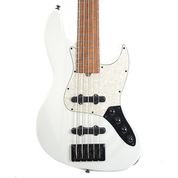 Marco Bass Guitars JBPL 5 String White Satin Relic w Gigbag Reverb