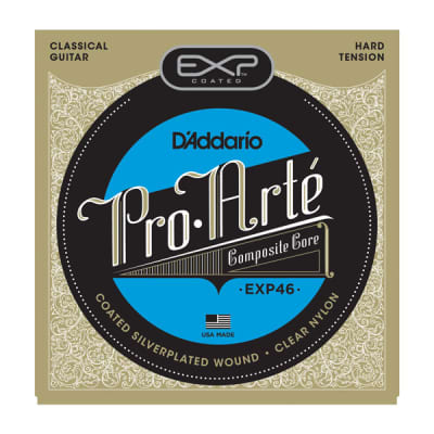 D'Addario EXP46 Coated Classical Guitar Strings, Hard Tension image 1