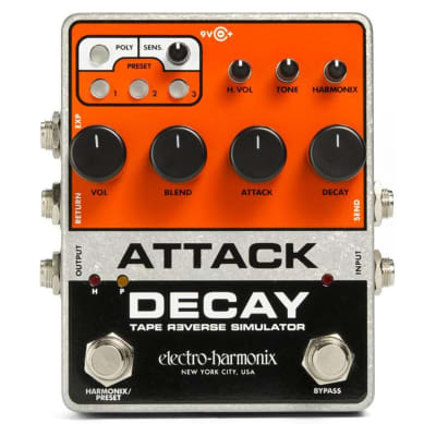 Electro-Harmonix Attack Decay Tape Reverse Simulator Effects Pedal image 1