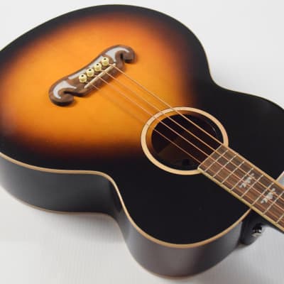 Epiphone El Capitan J-200 Studio Acoustic-electric Bass Guitar - Aged Vintage Sunburst image 4
