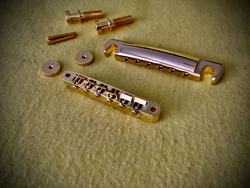 Gibson Iconic Gold ABR-1 “Wired” Bridge and Bell Brass Stop Bar