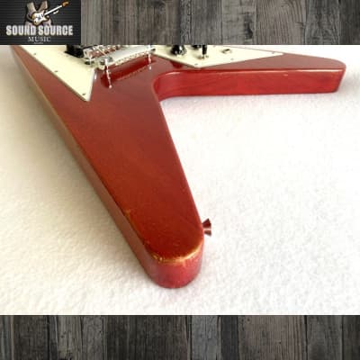 Gibson USA Flying V Faded, Worn Cherry, 2004, Hard Case image 9