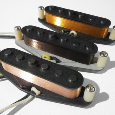 Stratocaster Guitar Pickups SET Hand Wound David Gilmour Black Strat Clones A5 Q pickups Pink Floyd imagen 2