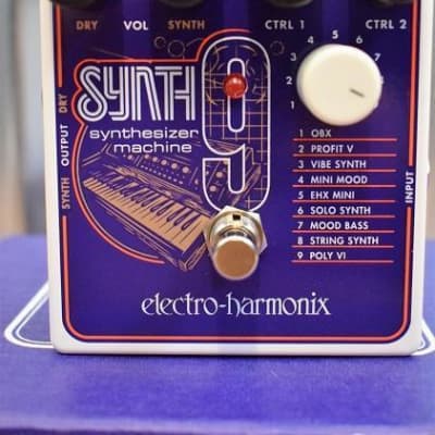 Electro-Harmonix EHX Synth9 Synthesizer Machine Guitar Effect Pedal Synth 9 image 12