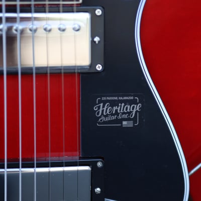 Mint Heritage Standard Series H-535 Semi-Hollow Electric Guitar Trans Cherry image 5