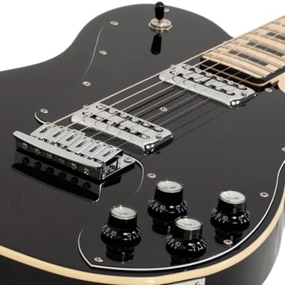 Schecter PT Fastback Gloss Black Alder HH Telecaster Tele Electric Guitar image 5