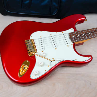 Fender Traditional '60s Stratocaster w/ Gold Hardware MIJ 2017 Candy Apple Red w/ Bag image 7
