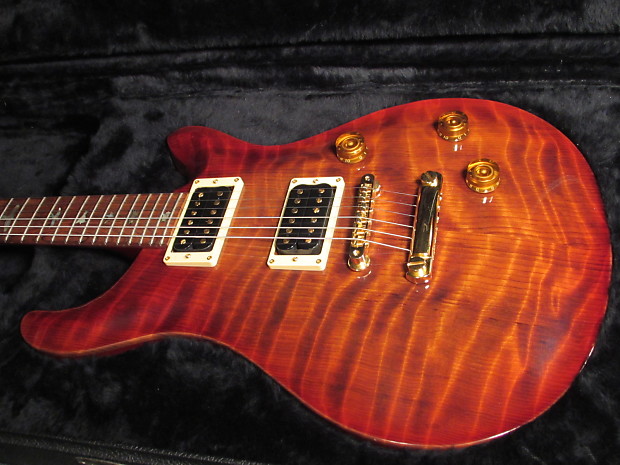 PRS Limited Edition 1990 Amber Burst Signed Headstock Redwood Top Semi Hollow NM OHSC image 1