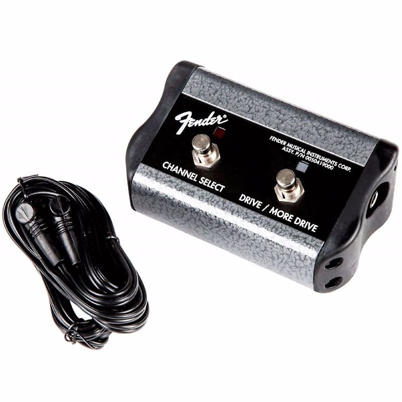 Fender 2-Button 3-Function Footswitch with 1/4" Jack, Channel/Gain/More Gain image 1