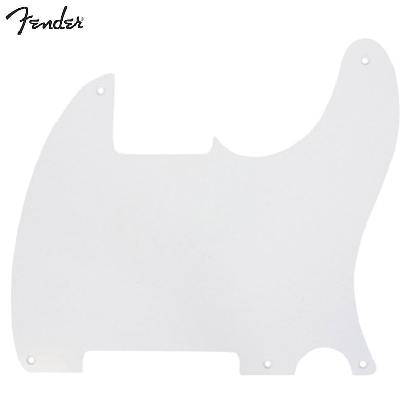 Fender Esquire Telecaster Guitar Pickguard White 1 Ply | Reverb