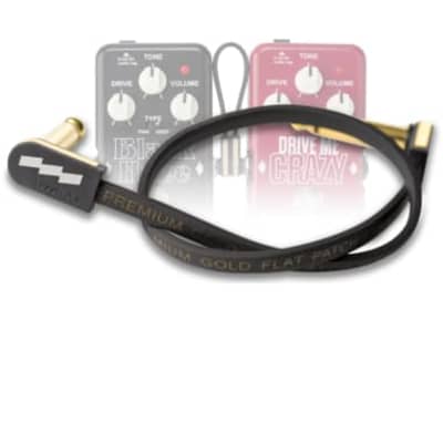 EBS PCF-PG28 Premium Gold Flat patch cable 28 cm mono angled image 3