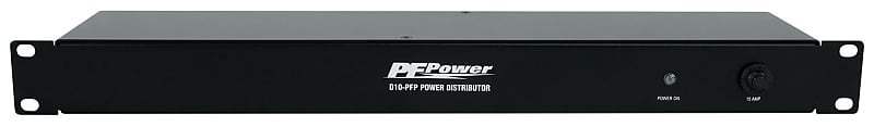 Furman D10-PFP 1U 15A Rackmount Pro DJ Power Strip w/ 10 Outlets  			