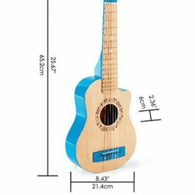 Hape Kid's Flame First Musical Guitar Blue For Children Kid New Model 2022, Fair Price image 2