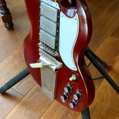 Gibson Les Paul/SG  Custom with Maestro Vibrato 2018 - VOS Black Cherry image 4