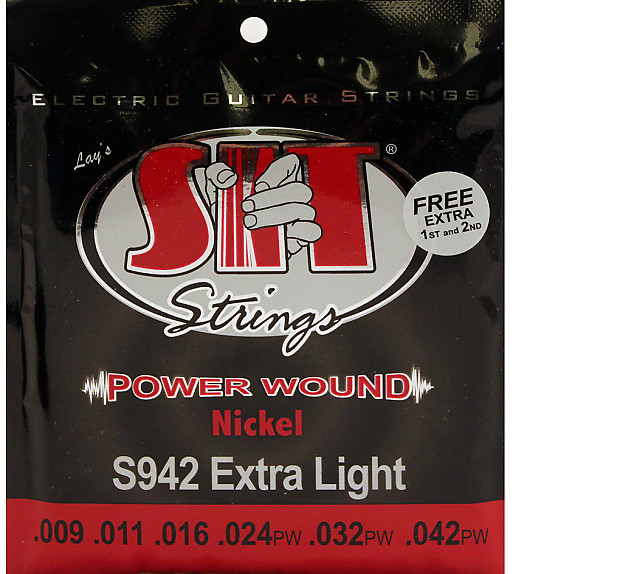 SIT S942 Power Wound Electric Guitar Strings - Extra Light (9-42) imagen 1