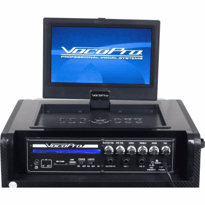VocoPro Karaoke Rock-On Roller DVD Karaoke System 10" Display Monitor Lightshow - New Open Box image 2