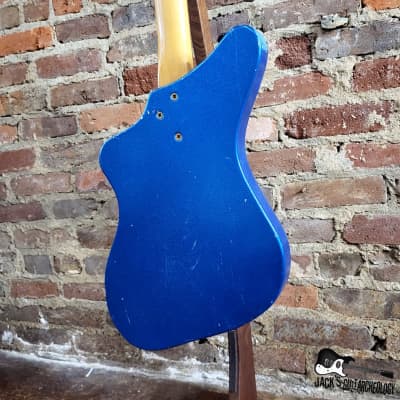 RARE: Alamo Fiesta Electric Guitar (1950s/1960s Blue Flake Finish) image 15