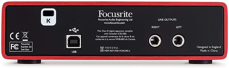 Focusrite Scarlett 2i2 2nd Gen USB Audio Interface image 3
