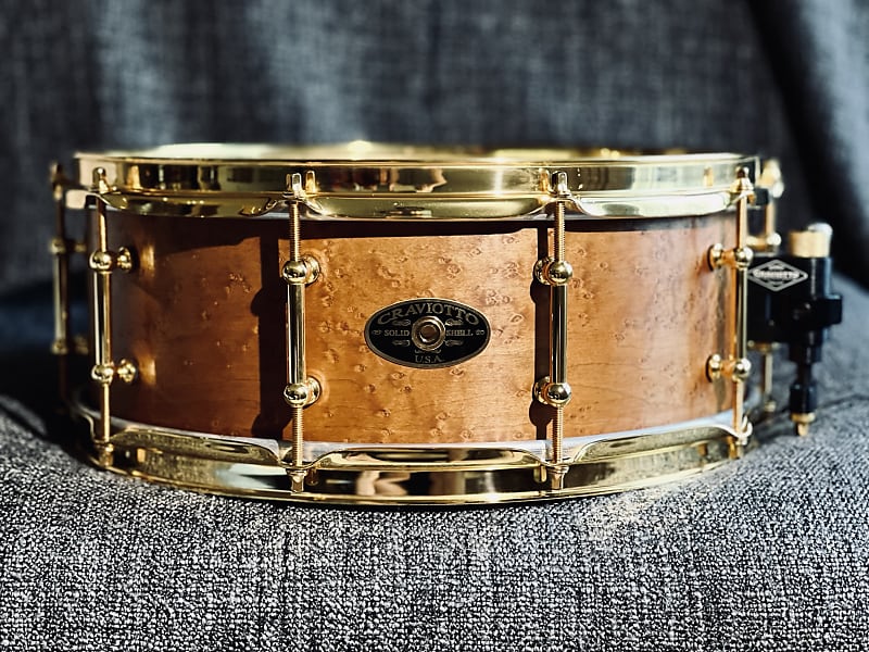 High Dense Craviotto Timeless Timber Birdseye Maple snare drum 14