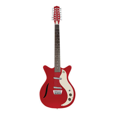 Danelectro ‘59 Vintage 12-String Red Metallic Electric Guitar image 2