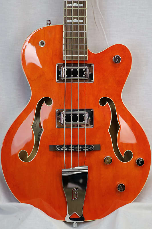 Gretsch G5440LSB Electromatic Hollow Body Long Scale Bass 2013 - Orange - w/Hardshell Case image 1