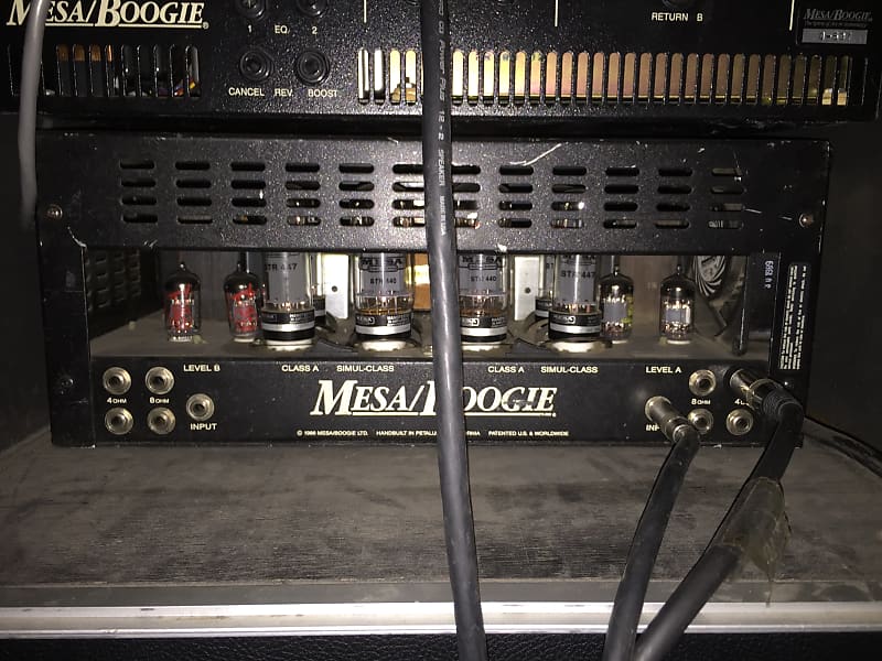 Mesa Boogie Quad Preamp w/ Simul 295 Stereo 80's black