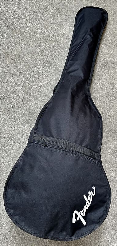 FENDER Modern Logo Acoustic Guitar Gig Bag Soft Case Black with Straps Zippered image 1