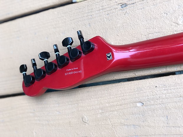 Fender Telecaster HH Set neck 2001 Red Squier Korea Electric