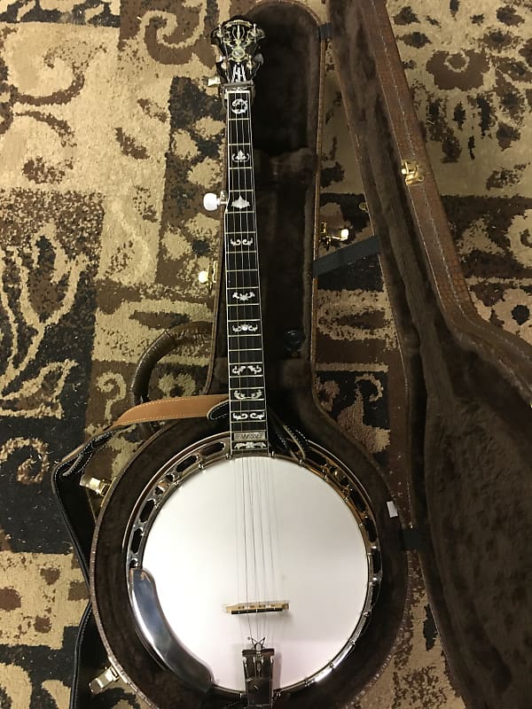 Professional Banjo Tennessee Crafters 2002 Mahogany Classic 20 hole flathead tonering
