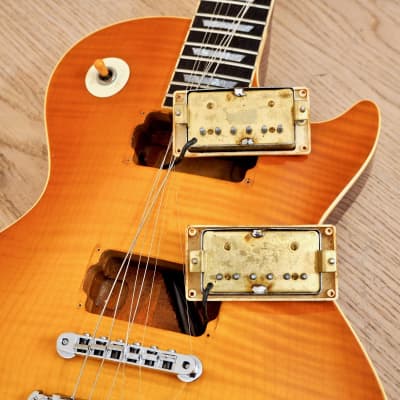 1985 Tokai Love Rock LS-65 Standard Ice Tea Burst Flame Top | Reverb