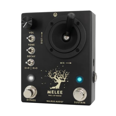 New Walrus Audio Melee: Wall of Noise Black Distortion & Reverb Guitar Pedal image 2