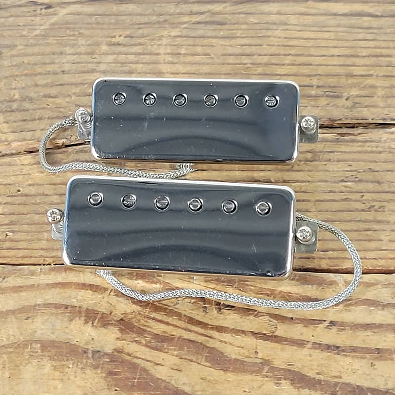 1980's Gibson Mini Humbuckers Pat No. 2737842 Chrome - Pair image 1
