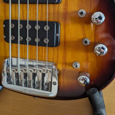 G&L Tribute Series L-2500 5-String Bass with Rosewood Fretboard 2010s - Tobacco Sunburst image 11