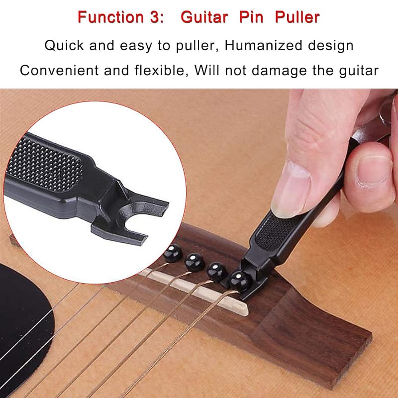 3 In 1 Multifunctional Guitar String Winder String Cutter and Bridge Pin  Puller Guitar Maintenance Repair Tool for Electric & Acoustic Guitar  Ukulele