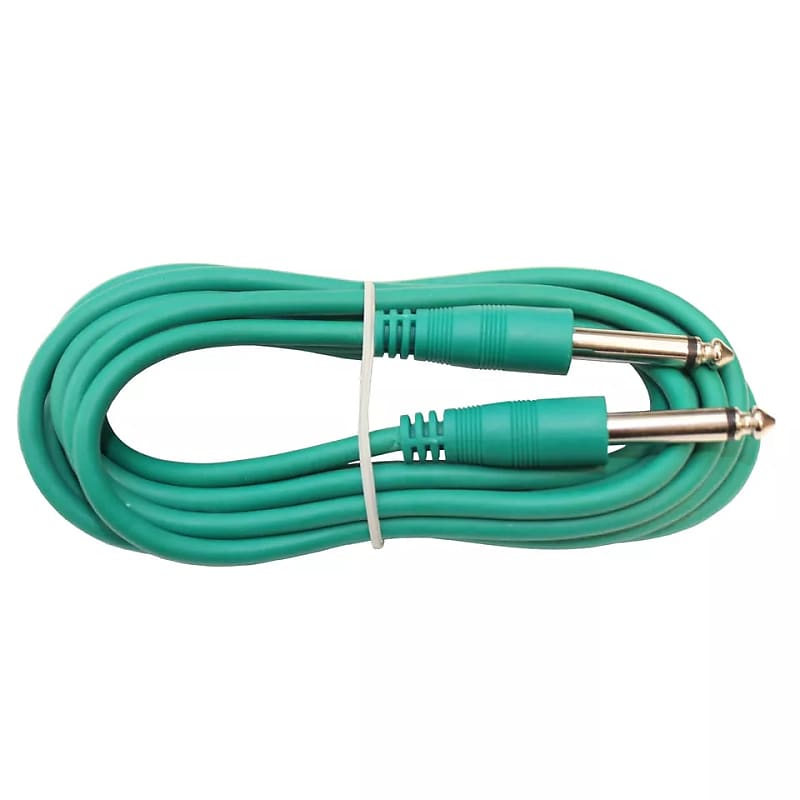 6 Ft Foot 1/4 Mono Guitar To Effect Fx Pedal Instrument Patch Cable Cord - Green image 1