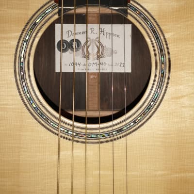 Hippner OM HD-40 Acoustic Guitar 2022 - Italian Spruce image 10