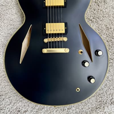 Epiphone Emily Wolfe Sheraton Stealth Black Aged Gloss Semi-Hollow Guitar w/Case image 3