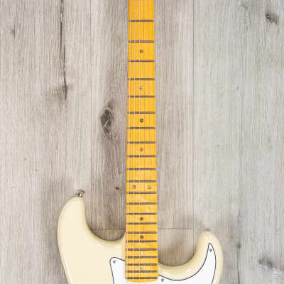 Fender American Custom Stratocaster Guitar, Maple Fingerboard Vintage Blonde NOS image 4