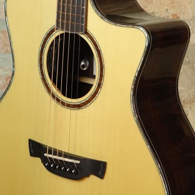 CRAFTER LX G-1000ce - Grand Auditorium Cutaway Solid Rosewood Amplificata DS2 - Natural image 15