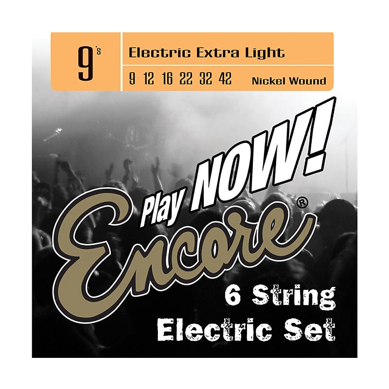 Encore Nickel Wound Electric Guitar String Set Extra Reverb UK