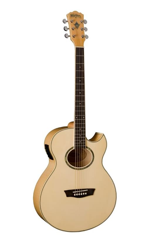 Washburn EA20 Festival Series Cutaway Acoustic Electric Guitar. Natural Item ID: EA20-A-U image 1