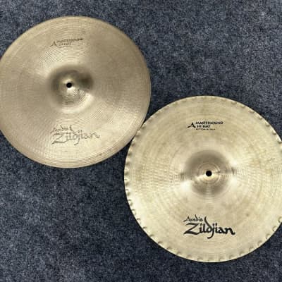 Used Zildjian A Mastersound Hi Hat Cymbals 14"