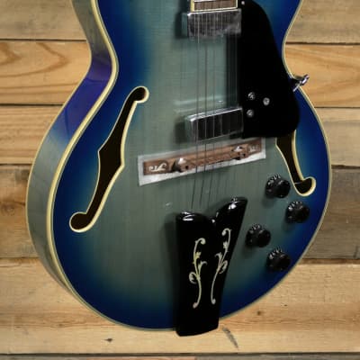 Ibanez George Benson GB10EM Hollow Body Electric Guitar Jet Blue Burst for sale
