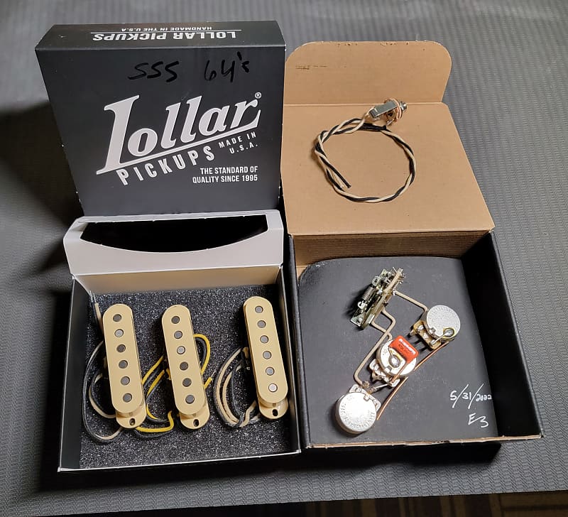 Lollar Sixty-Four Pickup Set and Wiring Harness 250K Pots